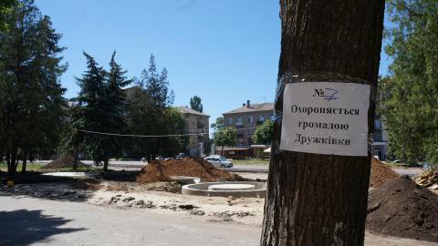 Деревья на площади взяты под охрану (ФОТО, ВИДЕО)