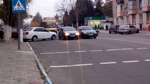 В Дружковке на улице Машиностроителей было затруднено движение из-за ДТП