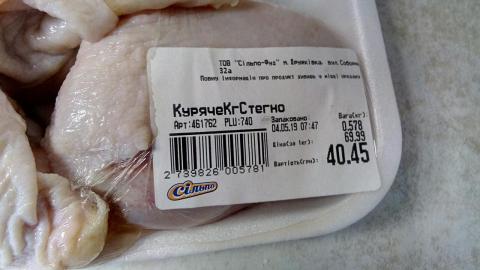 Тухлая курятина в супермаркете