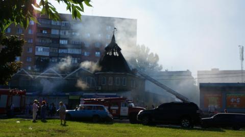 В Дружковке горел торговый комплекс «Магнат»