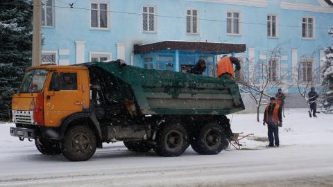 В Дружковке выпал первый снег (фото)