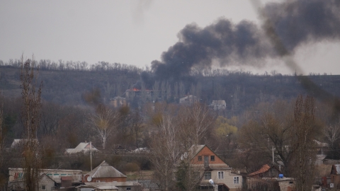 Пожар на территории бывшего профилактория машзавода (ФОТО, ВИДЕО)