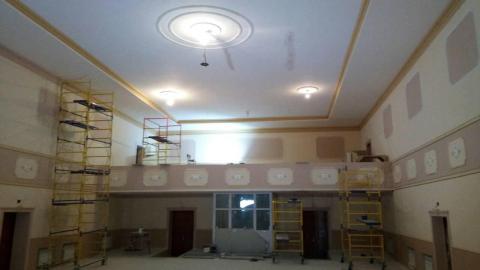Ремонт зала ДК «Этюд» в Дружковке близится к завершению (фото)