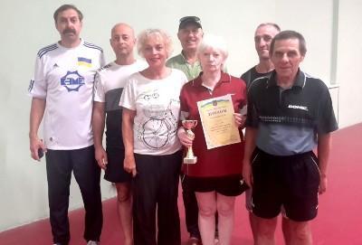 Дружковчанин стал одним из победителей Всеукраинских игр ветеранов по настольному теннису