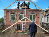 Волонтери відремонтували будинок у Дружківці, пошкоджений внаслідок обстрілу