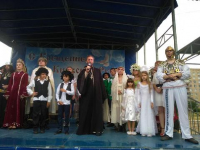 В Дружковке прошла театральная постановка ко Дню крещения Киевской Руси