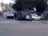 Авария в Дружковке с участием военного автомобиля
