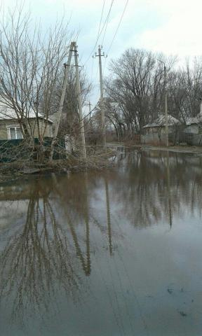 В Дружковке талая вода затопила частный сектор (фото)