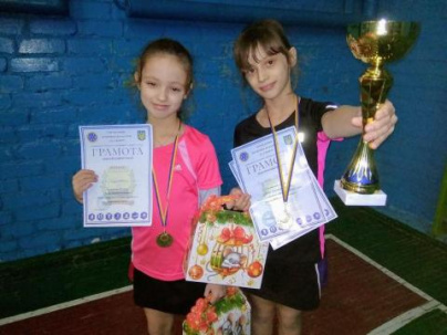 Дружковские теннисистки взяли золото кубка области