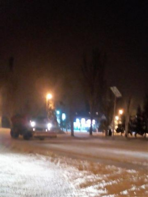 В Дружковке коммунальную технику вывели на улицы для очистки снега