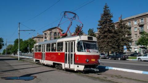 В Дружковке приостановлено движение одного трамвайного маршрута