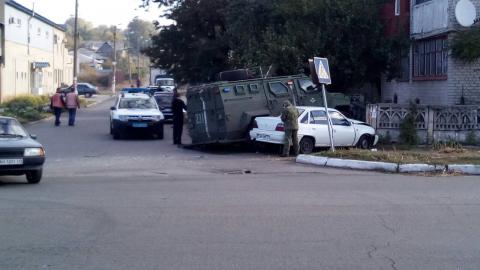 Авария в Дружковке с участием военного автомобиля