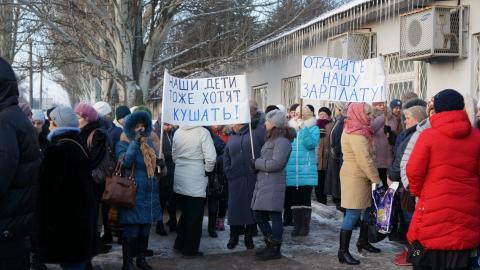 Забастовка на Дружковском хлебозаводе (добавлено видео)