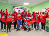 Благотворители организовали просмотр хоккейного поединка болельщикам ХК «Донбасс» из Дружковки