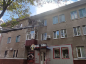 В Славянске загорелась квартира в жилом доме — фото
