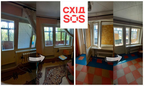 «Схід SOS» у Дружківці продовжує відновлювати помешкання «Схід SOS» у Дружківці продовжує відновлювати помешкання