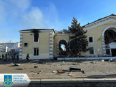 У Костянтинівці обстрілом зруйновано залізничний вокзал