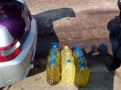 Житель Дружковки организовал во дворе своего дома бензозаправку