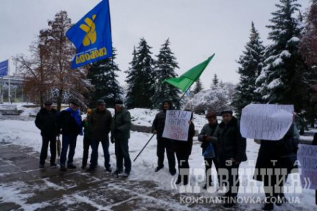 Митинг против Колесникова в Константиновке (фото, видео)