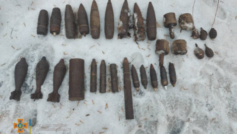 В Краматорском районе изъят 31 боеприпас времен Второй мировой войны