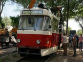 В Дружковку привезли еще 2 трамвая из Европы