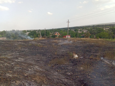 В Дружковке горело 2 Га сухой травы