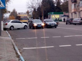В Дружковке на улице Машиностроителей было затруднено движение из-за ДТП