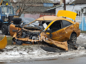 Жуткое ДТП в Дружковке: авто влетело в столб