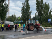 На перекрестке Энгельса и Космонавтов очередной порыв. Останется ли Дружковка без воды?