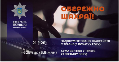 У червні жертвами аферистів стали 21 житель Краматорського району