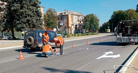 У Дружківці на нанесення дорожньої розмітки планують витратити 500 тисяч гривень