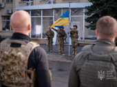 Над звільненим Лиманом офіційно підняли український прапор