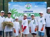 Высаженные аллеи и аккуратный парк: на Донбассе отметили День Европы субботником