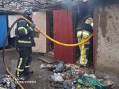 У Дружківці під час пожежі в приватному домоволодінні постраждала жінка