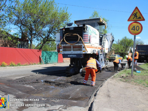 У Дружківці планують відремонтувати дороги на трьох вулицях