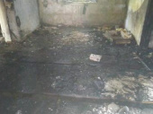 В Алексеево-Дружковки горел заброшенный дом