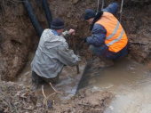 Фото и видео с места аварии на водоводе