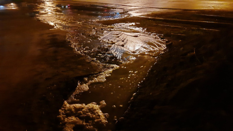 Очередной порыв водовода в Дружковке