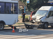 В Дружковке ДТП: водитель микроавтобуса врезался в маршрутку
