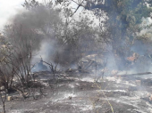 Пожар едва не уничтожил восемь жилых домов в Донецкой области
