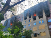 У Дружківці після атаки російських дронів спалахнули пожежі у трьох багатоповерхівках