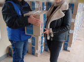 Мешканці Дружківки отримали продуктові набори від волонтерів “Янголів спасіння”