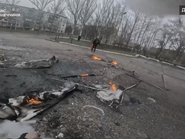 У Дружківці рятувальники під час гасіння АЗС потрапили під удар дронів