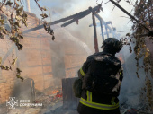 В Дружківці внаслідок удару FPV-дрона виникла пожежа в приватному будинку