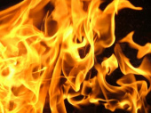 В Дружковке горел заброшенный частный дом