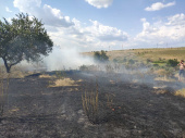 В Дружковке спасатели ликвидировали возгорание сухой травы 