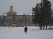В Дружковке выпал первый снег