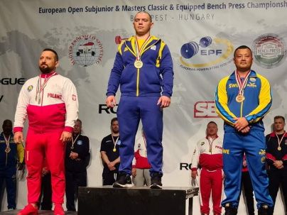 Костянтин Мусієнко – чемпіон Європи з пауерліфтингу з жиму лежачи 