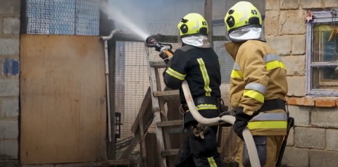 Рятувальники ліквідували пожежу господарчої споруди в Олексієво-Дружківці